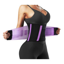 Back Support Waist Trainer Size S Purple For Weight Loss Sweat Belt Waist Trimmer Corset Tummy Control