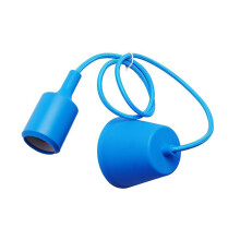 Silikon Hängeleuchte Halter E27 Led Fassung Marineblau