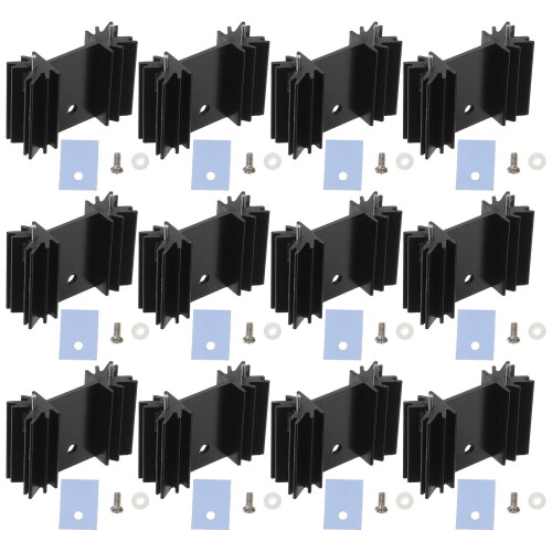 1Set Heat Sink Van Aluminium Metaal Voor Transistor Koeling