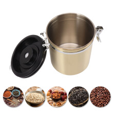 Verschließbarer 1,5L Edelstahl-Kaffeebehälter für Tee, Zucker, Getreide