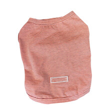 (Red Striped Vest XL) Dog Striped T Shirt Soft Cotton Red XL