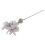 (Grey) Feather Bell Interactive Bite Resistant Cat Teaser Wand Toy Grey 1