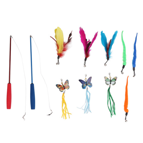 Funny Cat Feather Stick Interactive Lightweight Toy