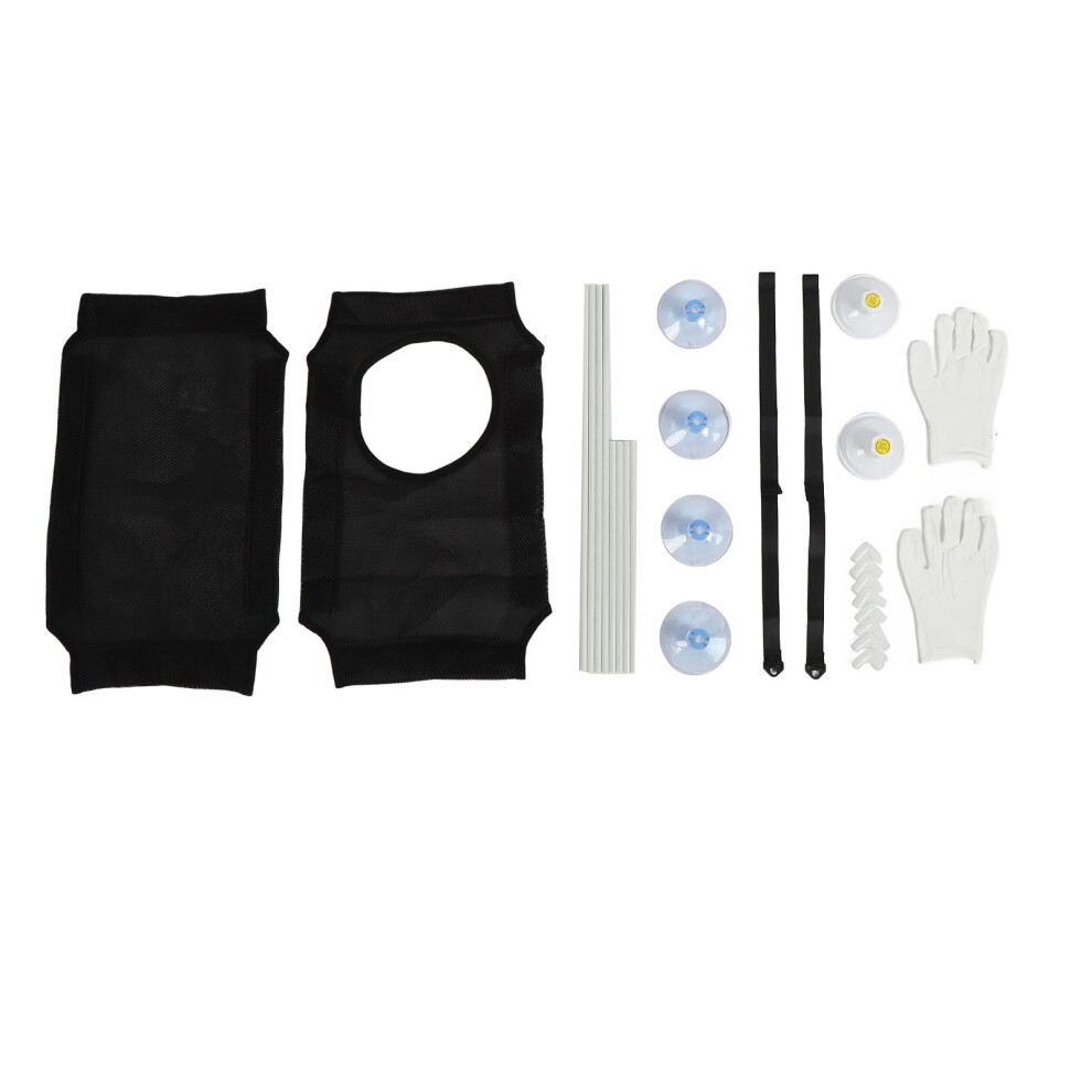 (Black) Cat Window Hammock Bed Suction Cup Double Layer Soft Balcony Perch-image-OPC-PM28WT5-NEW