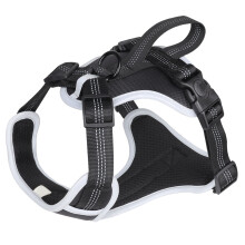 (Blue XL, Suitable for 27.5‑45kg/60.6‑99.2lb Pets) Ergonomic Reflective Dog Harness Adjustable Breathable Black XL