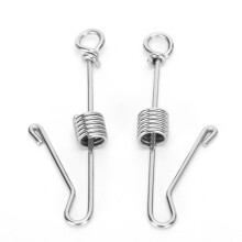 (XL) 2PCS Stainless Steel Parrot Standing Frame Foot Ring XL
