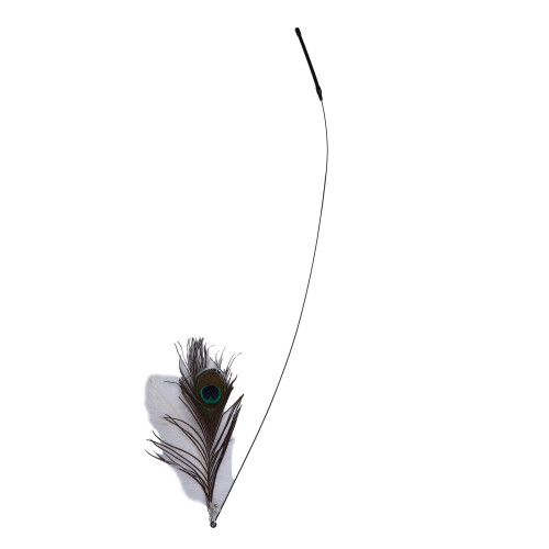 Funny Cat Feather Stick Interactive Rust Proof Lightweight Toy 2