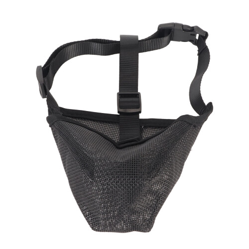 (M) Dog Muzzle Breathable Adjustable Mesh Covered Muzzle XL