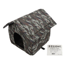 (Green L: 42 X 42 X 42cm / 16.5 X 16.5 X 16.5in) Outdoor Cat House Warm Waterproof Shelter Green M: 36x36x36cm