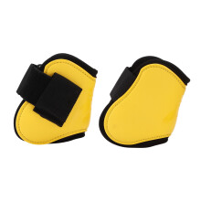(Yellow Set of 2 Hind Leg Boots (XL)) Horse Tendon Boots 4 PCS Jumping Protection Yellow Set of 2 XL