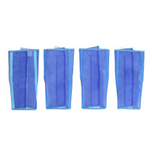(Blue) 4pcs Breathable Mesh Horse Leg Boots for Hoof Stress Relief Blue