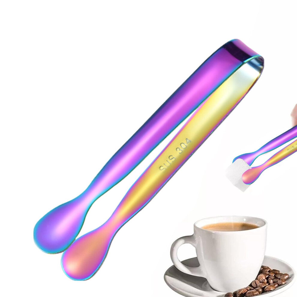 Candy Tongs Stainless Steel Dessert Tongs Safe Charcuterie Tongs Portable Serving Tongs Sugar BBQ Tea Party Coloured 2-image-OPC-PM28YMP-NEW