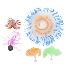 Fake Coral Silicone Fish Tank Decoration Safe Eco-friendly