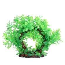 (Arch Plant Green) Aquarium Artificial Simulation Plastic Safety Water Plants Green