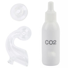 Glass Aquarium CO2 Indicator with Test Liquid Suction Cup