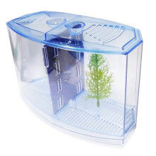 Fish Breeding Box Double Room Mini Plastic Aquarium