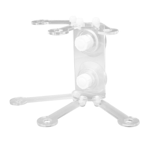 Aquarium Coral Rack 6 Claw Double Layer Propeller Clear Holder 1
