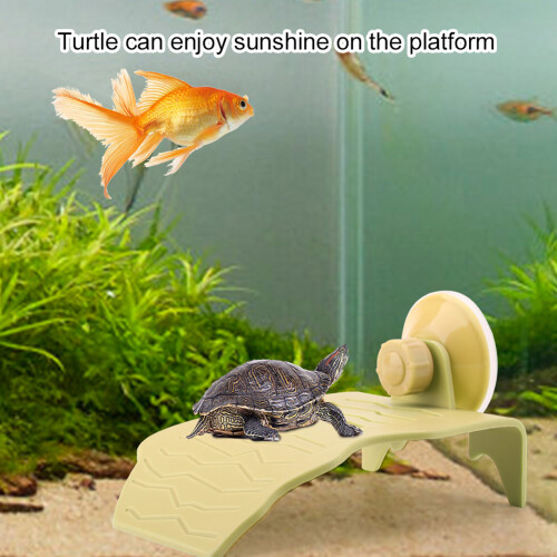 Plastic Turtle Basking Platform Floating Island Yellow S 1