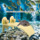 Plastic Turtle Basking Platform Aquarium Floating Island Yellow L 4
