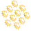 10pcs CalF Weaning Nose Ring Plastic Spiked Prevent Suckling 5