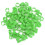 100PCS 8MM Numbered Plastic Bird Leg Bands Green 1