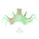 Silicone Fluorescent Octopus Aquarium Decoration Green 1