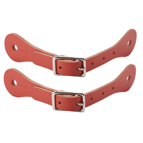 1 Pair Handmade Leather Equestrian Spur Straps (Brown) 1