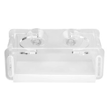 Acrylic Fish Food Feeder with Suction Cup for Tank