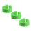 100PCS 8MM Numbered Plastic Bird Leg Bands Green 4