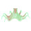 Silicone Fluorescent Octopus Aquarium Decoration Green 2