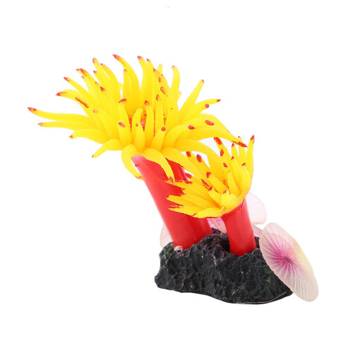 Silicone Coral Concrete Base Simulation Plant Decoration 2