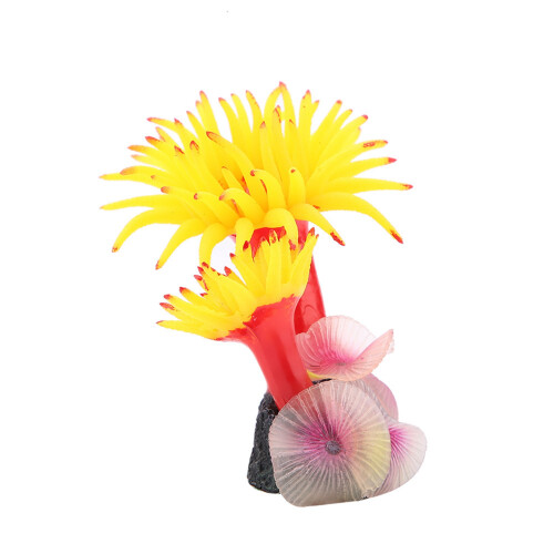 Silicone Coral Concrete Base Simulation Plant Decoration 1