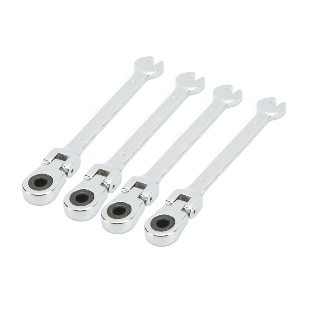 4 Pcs Metric Swivel Head Ratchet Wrench Set 6mm Double End Spanner-image-OPC-PM292JR-NEW