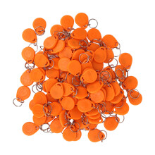 Proximity Key Fobs 125KHz Smart ID Cards - 100 Pcs Orange