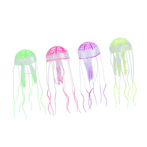 4PCS Silicone Floating Jellyfish Aquarium Decoration 1