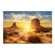 Sun and Desert Aquarium Background PVC Poster 122*50cm