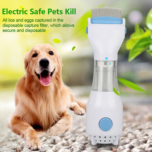 Electronic Flea Comb for Dogs Cats Safe Fleas Treatment 1