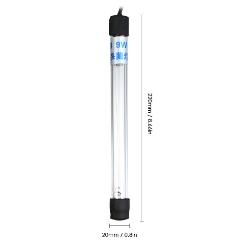 9W UV Sterilization Lamp Submersible for Aquarium 1