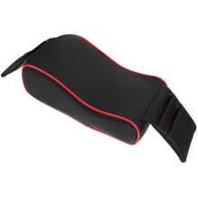 Waxiayuz Auto Armlehne Kissen Bezug Schwarz Rot