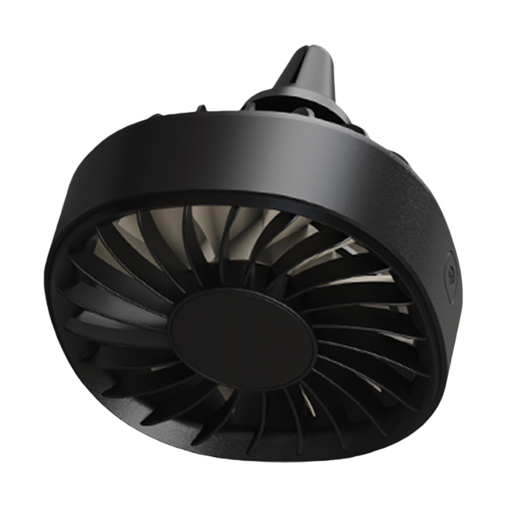 360 Rotating Usb Car Fan Clip-On Miniature Air Circulator With Colorful Led Lights Quiet Usb Powered For Car And Truck 9084446353372