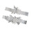 1 Paar Accessoire Blumenweiß Gürtel 10