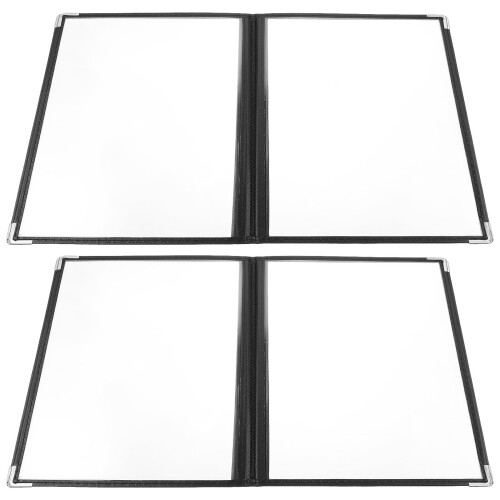 2 Stuks Pvc Receptenhouder Menuhouder Binder 1