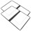 2 Stuks Pvc Receptenhouder Menuhouder Binder 4
