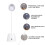 Leselampe USB LED ABS Kunststoff Weiß 1 4