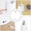 Leselampe USB LED ABS Kunststoff Weiß 1 9