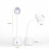 Leselampe USB LED ABS Kunststoff Weiß 1 2