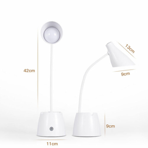 Leselampe USB LED ABS Kunststoff Weiß 1 1