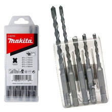 Spiraalboorpunten - MAKITA - D-00795 - SDS Plus - 5 stuks (5x110, 6x110, 6x160, 8x110, 8x160 mm) - Beton/Metselwerk