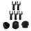5 Stk. Universal Mikrofonstativ Clip On Halterung (Schwarz) 6