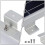 Raindrops Solarpanel Montagehalterung Z Form Silber 4 8